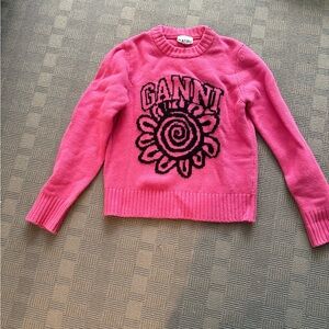 Ganni pink sweater